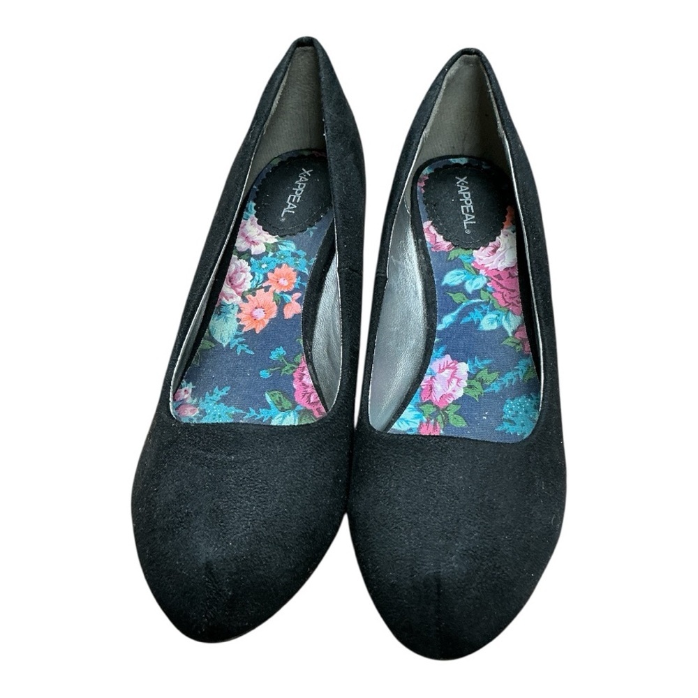 Xappeal - EC - Black Suede Women's Heels